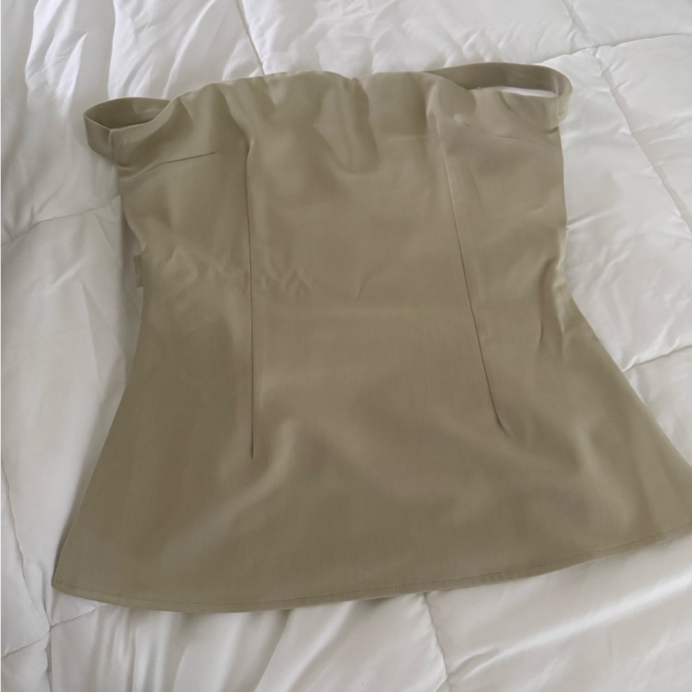 Peppermayo Beige Strapless Top